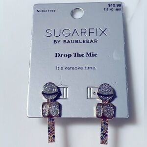 NWT Baublebar Sugarfix Microphone 🎤 earrings